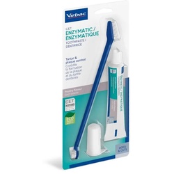 VIRBAC Zahnpflege-aSet für Hund und Katze (Zahnpasta und Bürste) 70 g