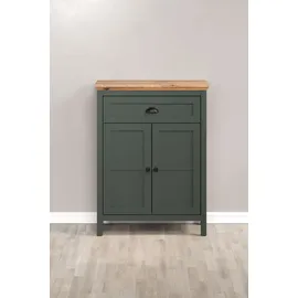 trendteam Stanton Kommode Tannengrün/Evoke Eiche B/H/T: ca. 77/102/39 cm - grün