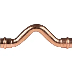 Kupfer Pressfitting Überbogen 18 mm V+M-Kontur DVGW