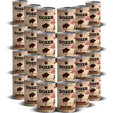 48 x 400g Hundefutter Dozer Wild Premium Nassfutter Dosen Wildfleisch