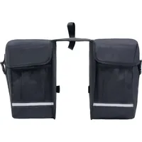 vidaXL Doppel Fahrradtasche Gepäckträger schwarz
