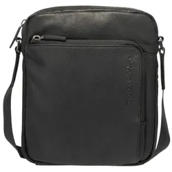 Strellson Clapton Umhängetasche Leder 22 cm  schwarz