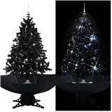 vidaXL Schneiender Weihnachtsbaum Schwarz 140 cm
