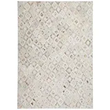 Qiyano Teppich Flachflorteppich Iriata 100 Grau 160 x 230 cm, Höhe: 80 mm grau|silberfarben 160 cm x 230 cm x 80 mm