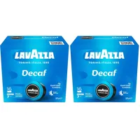 Lavazza, A Modo Mio Dek, Entkoffeinierte Espresso Kapseln, 1 Packung mit 16 Kaffeekapseln, 100% Arabica, Vollmundiger und Ausgewogener Geschmack, Intensität 7/10, Mittlere Röstung (Packung mit 2)