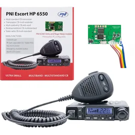 PNI Escort HP 6550 mit installiertem ECH01, Multistandard, 4 W, AM-FM, 12 V, ASQ, mit Echomodus,