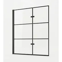 Badplaats Badewanne Berkan 2 Teile cm Schwarz - 110 x 140 cm