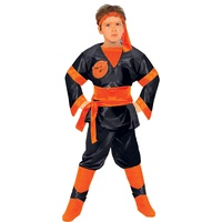 Ciao Dragon Ninja Shaolin Kostüm Verkleidung Junge (Größe 4-5 Jahre), black