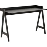 Ambia-Home Ambia Home Konsolentisch, Schwarz, Holz, Eiche, Kautschukholz, furniert, massiv, rechteckig, eckig, 51.6x80x126.6 cm, Reach, Wohnzimmer, Wohnzimmertische, Konsolentische