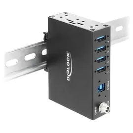DeLock Industrie Hub 4 x USB 5 Gbps Industrie-Hub, 4x USB-A