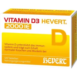 Hevert-Arzneimittel Vitamin D3 2000 I.E. Tabletten 120 St.