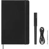 MOLESKINE GERMANY Moleskine Smart Writing Set Smart Pen+ 3, Smart Notebook, L/A5, liniert, Schwarz