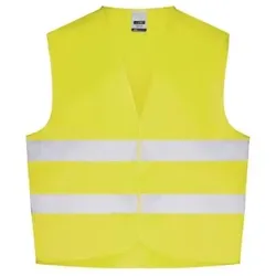 Sicherheitsweste im Beutel JN200, leucht-gelb, Größe S-XXL - gelb - S