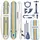 huiike Stand Up Paddling Board 305 x 84 x 15 cm blau
