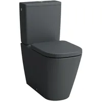 Laufen Meda Stand-WC-Kombination mit WC-Sitz Graphit matt