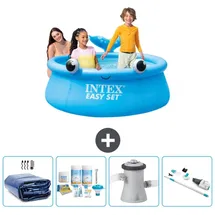 Intex Easy Set Schwimmbecken rund – Wal – 183x51 cm – Zubehör CB5 Blau No Size