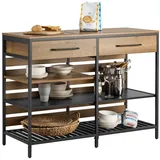 SoBuy Kücheninsel Sideboard mit Schublade Kommode Küchenschrank Vintage FSB85-PF