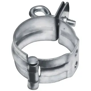 Inefa Rohrschelle DN 50 Grau für Schraubmontage, an Gebäudewand