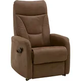 Sessel HUKLA "HU-RV15025", braun (deluxe schoko), B:78cm H:108cm T:90cm, Sessel, Polstersessel Sessel mit Aufstehhilfe Funktionssessel, Wahlweise 1- oder 2-motorische Verstellung, inkl. Aufstehhilfe