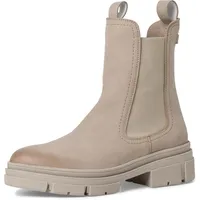 TAMARIS Damen Chelsea Boots, Frauen Stiefeletten,TOUCHit-Fußbett,Bootee,Booties,halbstiefel,Kurzstiefel,uebergangsschuhe,Taupe NUBUC,42 EU