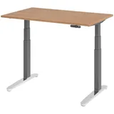 bümö Schreibtisch Nussbaum / Grau