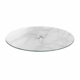 LEONARDO Platte Marble 33 cm Glas Weiß