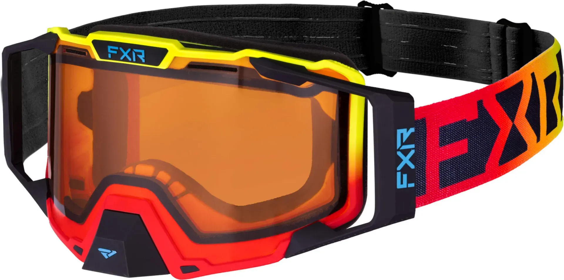 FXR Combat Frame Snowmobil Brille, rot-gelb für Männer