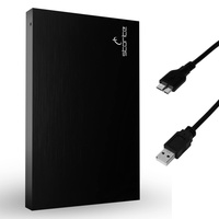 Storite Externe tragbare Festplatte 250GB mit USB 3.0, externer Backup-Speicher, schnelle Datenübertragung, geeignet für PC, Mac, Xbox One, Windows, Gaming, Laptop und Desktop (schwarz)