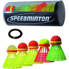 Speedminton Speeder Mix Tube Speedminton C, gelb/ rot /Grün,Einheitsgröße EU