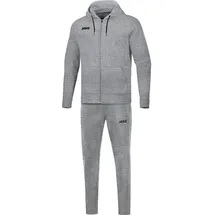 Jako Base Jogginganzug mit Kapuze hellgrau meliert S