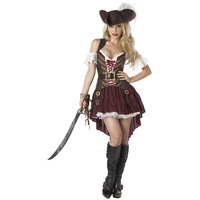 California Costumes Sexy Draufgänger Pirat SeeStraftäterin Damen Kostüm Fasching Karneval Verkleidung