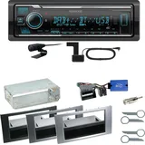 Kenwood KMM-BT508DAB Bluetooth DAB Einbauset für Ford Focus C-Max Fiesta Transit