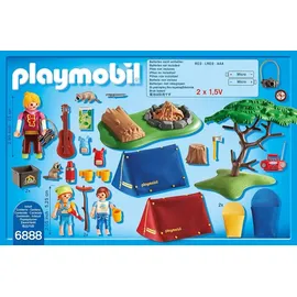 Playmobil Summer Fun Zeltlager mit LED-Lagerfeuer (6888)
