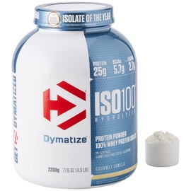 Dymatize Iso100 Hydrolyzed Gourmet Vanilla Pulver 2200 g