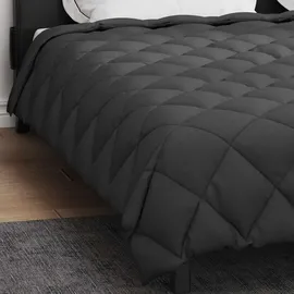 vidaXL Winterbettdecke Anthrazit 220 x 260 cm Mikrofaser