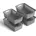ProHome 2L mit Griffen 25 x 16 x 8 schwarz