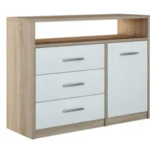 matkam Bodo 98 x 75 x 35 cm Sonoma Eiche / Weiß