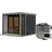 Anthrazit/Graualuminium inkl. 9 kW Ofen Bio + ext. Steuerung