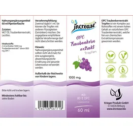 Increase Liposomales OPC Traubenkernextrakt Tropfen 180 ml