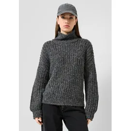 QS Oversize-Pullover Sweatshirt Schwarz XL