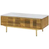MASSIVMOEBEL24.DE Couchtisch Mango hellbraun geölt 120 x 60 x 45 cm