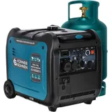 Könner & Söhnen LPG/Benzin-Inverter-Generator KS 5500iEG s von Könner & Söhnen. stromerzeuger 5500 W,Schuko-Steckdose 230 V,CEE-Steckdose 230V 32A, 2 USB-Anschlüsse,powerstation,notstromaggregat EURO V.