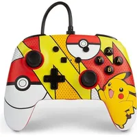 PowerA Pikachu Enhanced Wired Controller Rot Nintendo Switch