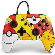 PowerA Pikachu Enhanced Wired Controller Rot Nintendo Switch