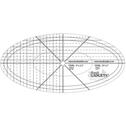 Handi Quilter Oval D Ruler-Set