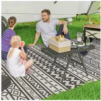 Outsunny Campingtisch höhenverstellbar klappbar 90 x 40,5 x 48-58