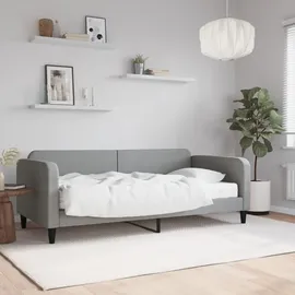 vidaXL Tagesbett mit Matratze 90 x 200 cm grau