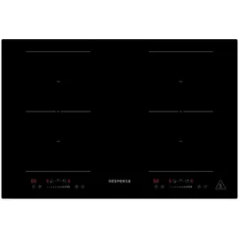 Respekta Backofen Herdset Induktion 77cm Timer 2 Flexzonen Slider