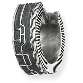 Cai Creolen 925 Sterling Silber rhodiniert oxidiert