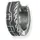Cai Creolen 925 Sterling Silber rhodiniert oxidiert